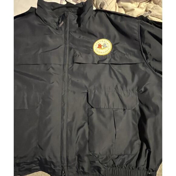 Vintage Corvette Club Jacket 3XL Elbeco Meridian Thinsulated Lining Zip Shell - Picture 3 of 16